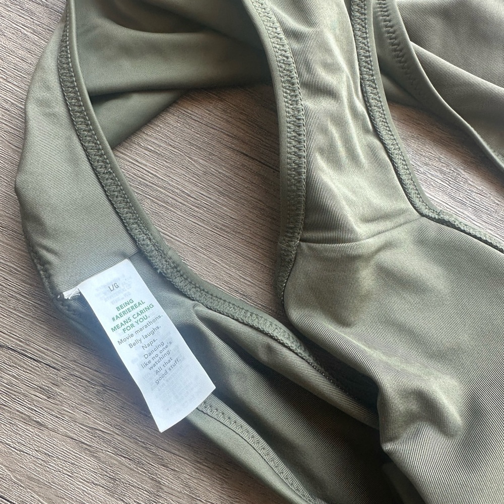 Aerie Crochet One Piece in Green - Picture 6 of 6